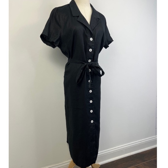 ♣️NWT - QUINCE 100% EUROPEAN LINEN BUTTON FRONT DRESS♣️ - Picture 10 of 16